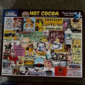 White Mountain Hot Cocoa Collage Puzzle